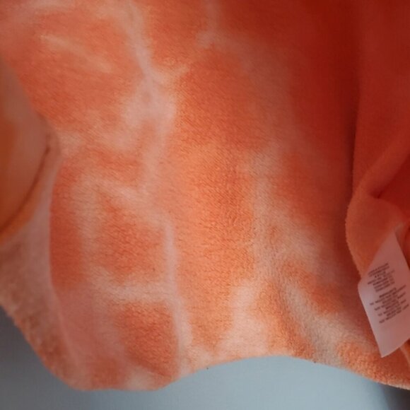 TNA Cozy Fleece Orange Tie Dye Boyfriend Crop Top Size 1 - Picture 6 of 11